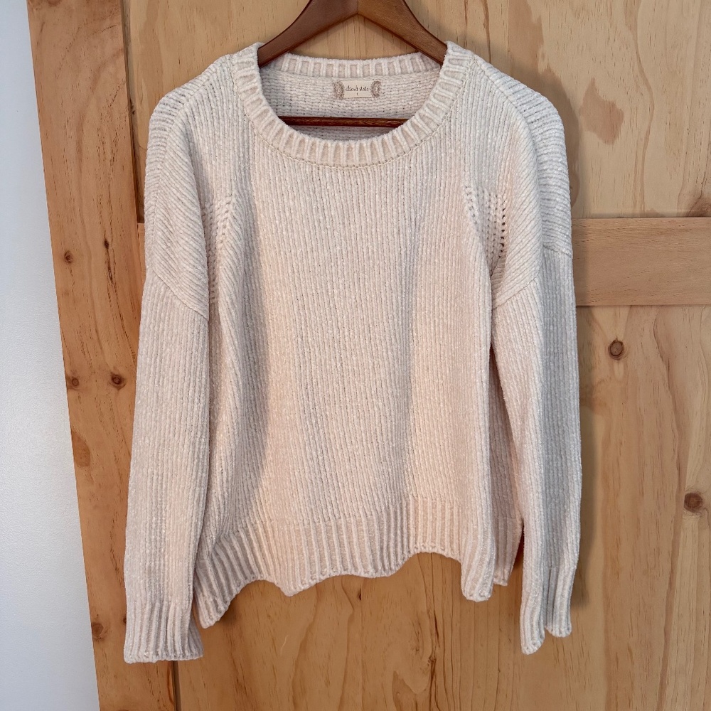 Altar’d State Cream Chenille Sweater